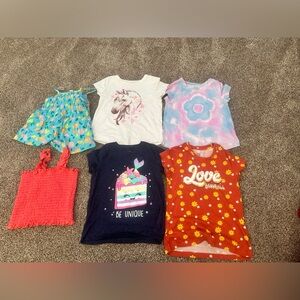 6- Variety girls shirts, get all 6!!